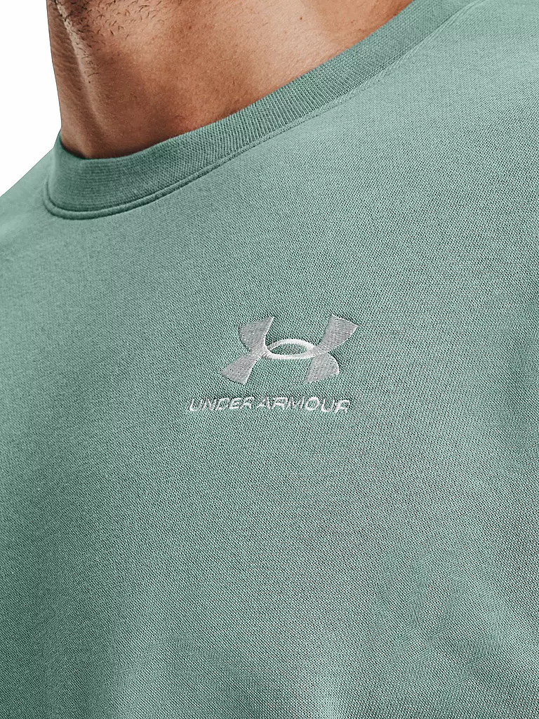 UNDER ARMOUR | Herren Sweater UA Essential Fleece Crewneck | petrol