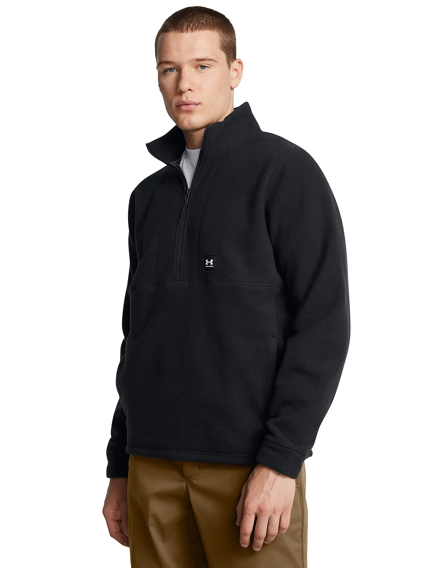 UNDER ARMOUR | Herren Sweater UA Expanse Fleece Halfzip | schwarz