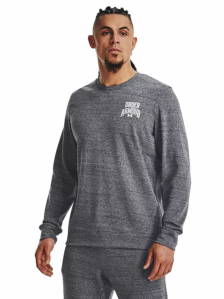 UNDER ARMOUR | Herren Sweater UA Rival Terry Graphic Crew | grau