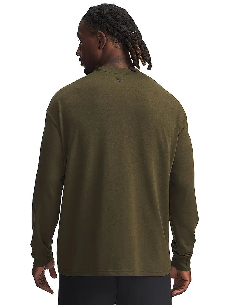 UNDER ARMOUR | Herren Sweater UA The Rock LS Q4 ST | olive
