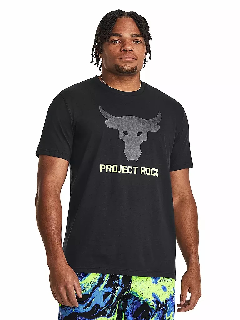 UNDER ARMOUR | Herren T-Shirt Project Rock Brahma | schwarz