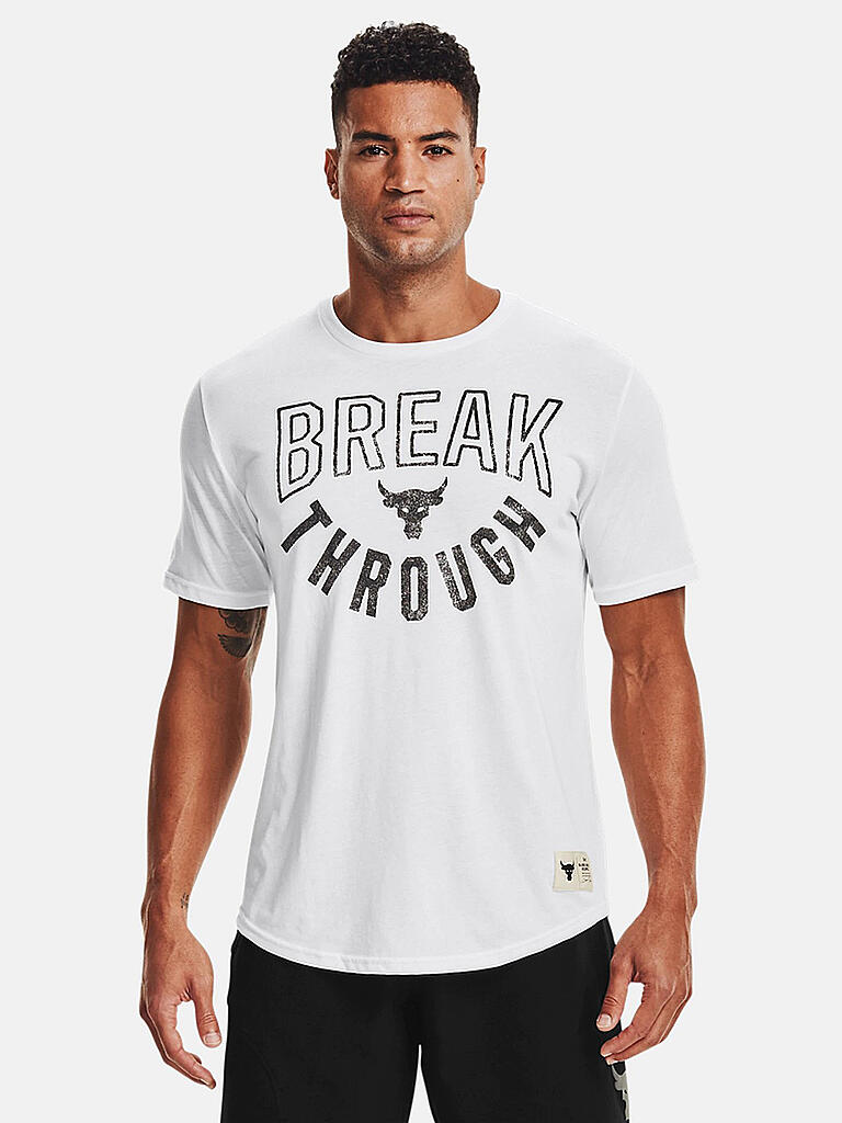 UNDER ARMOUR | Herren T-Shirt Project Rock Break Through | beige