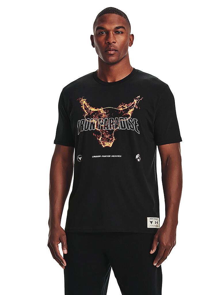 UNDER ARMOUR | Herren T-Shirt Project Rock Fire | schwarz