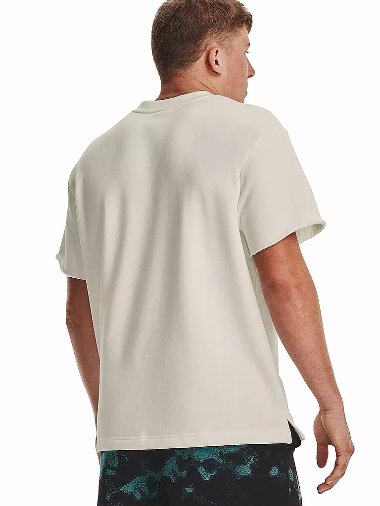 UNDER ARMOUR | Herren T-Shirt Project Rock Heavyweight Terry | beige