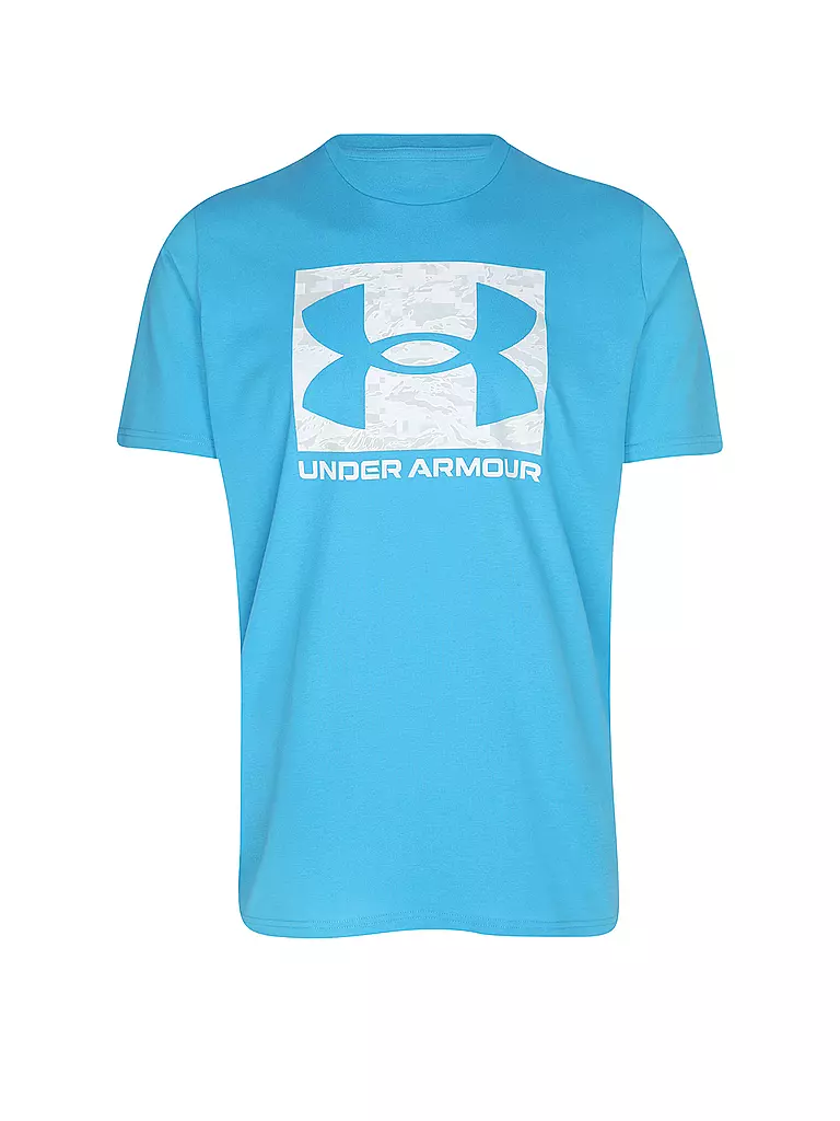 UNDER ARMOUR | Herren T-Shirt UA ABC Camo Boxed Logo | hellblau