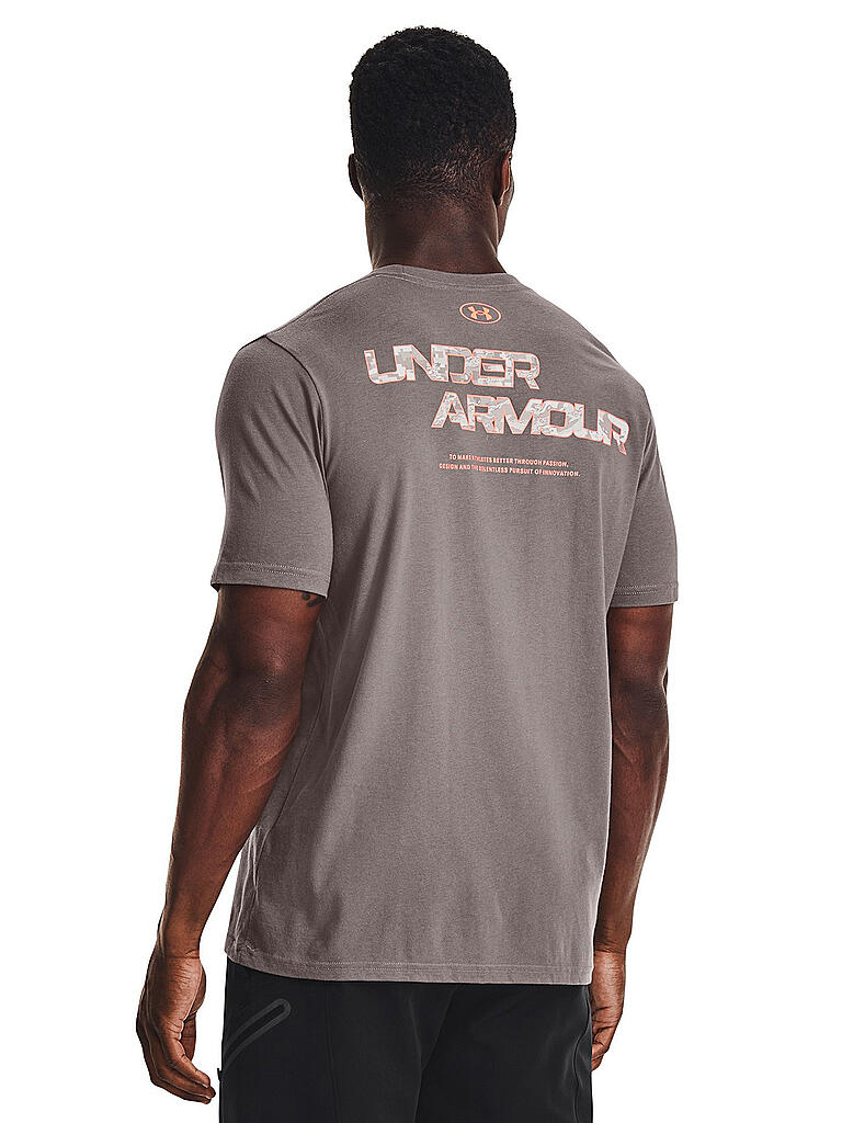 UNDER ARMOUR | Herren T-Shirt UA ABC Camo Fill | braun