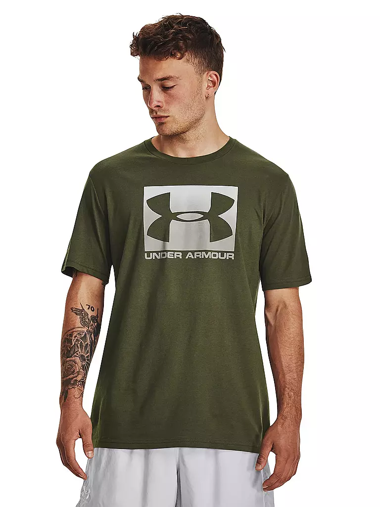UNDER ARMOUR | Herren T-Shirt UA Boxed Sportstyle | olive