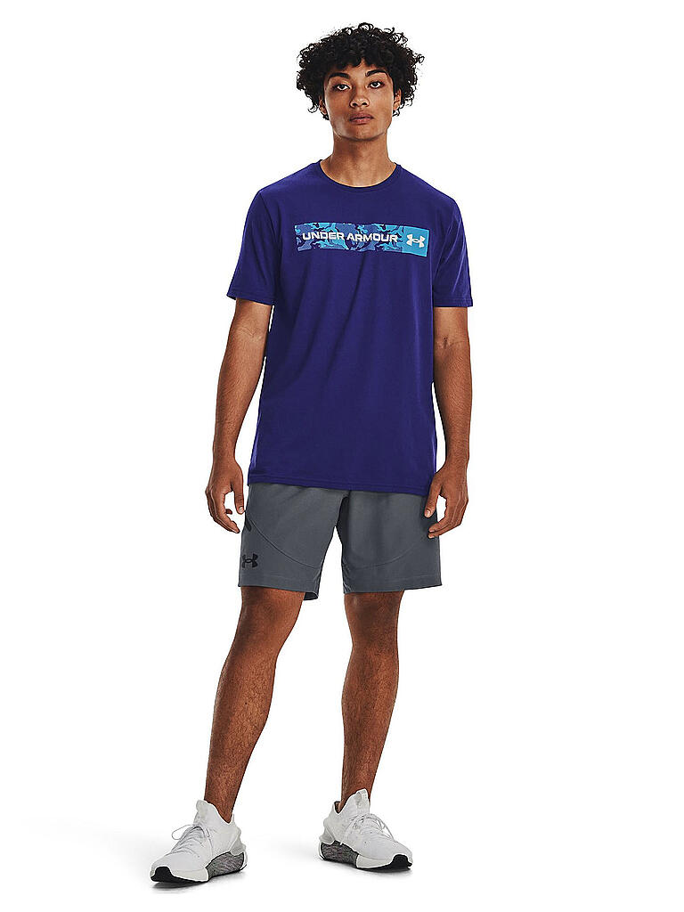 UNDER ARMOUR | Herren T-Shirt UA Camo Chest Stripe | blau