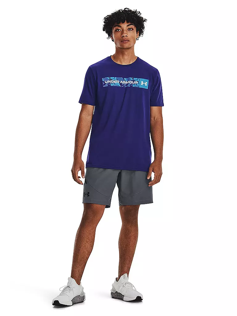 UNDER ARMOUR | Herren T-Shirt UA Camo Chest Stripe | grau