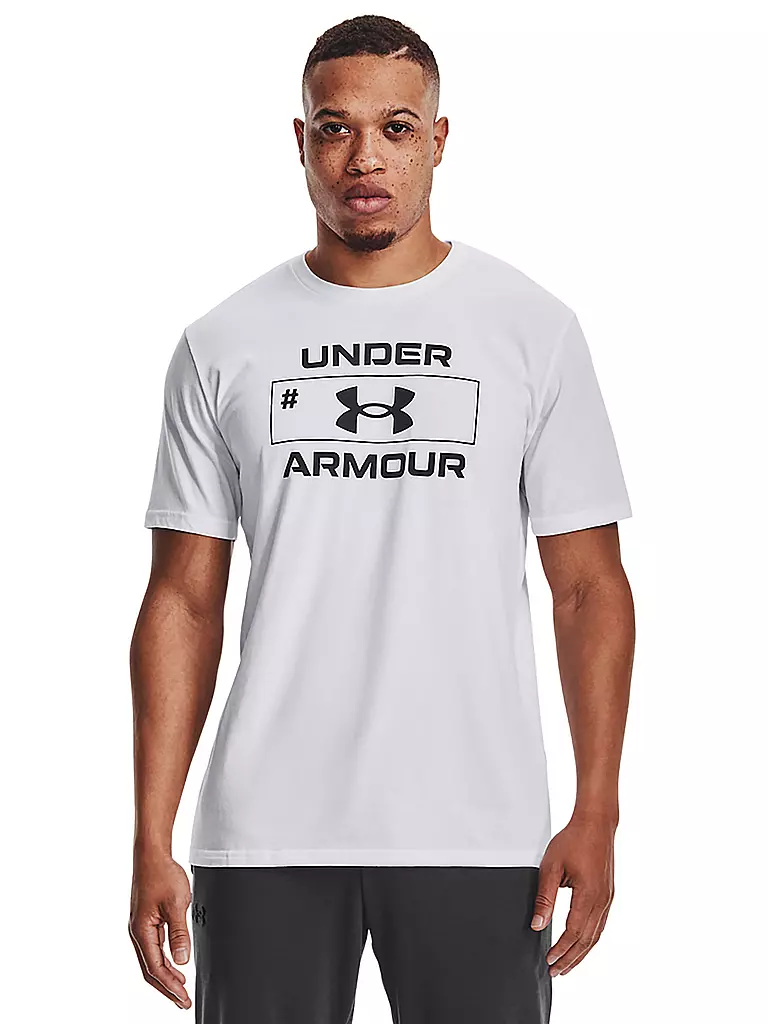 UNDER ARMOUR | Herren T-Shirt UA Number Script | weiß