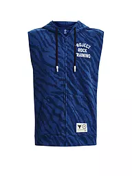 UNDER ARMOUR | Herren Weste Project Rock Rival Print ärmellos | blau