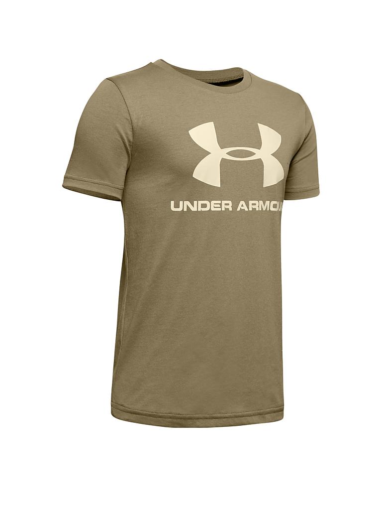 UNDER ARMOUR | Jungen Shirt UA Sportstyle Logo | olive