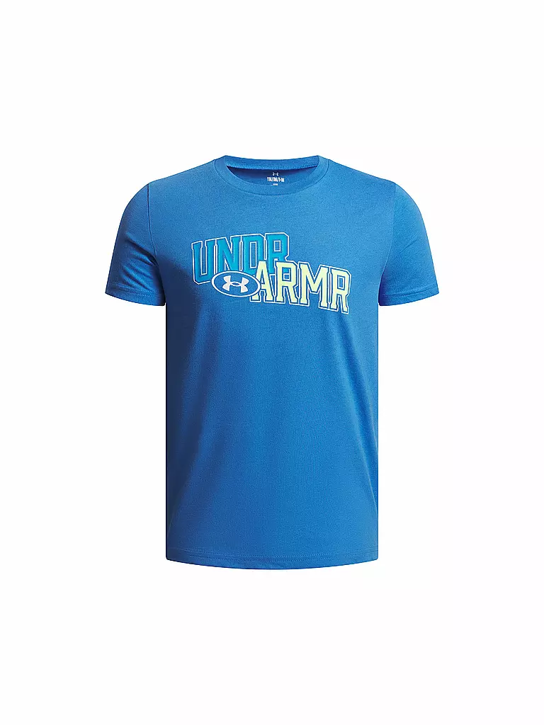 UNDER ARMOUR | Jungen T-Shirt Overlay Wordmark | blau