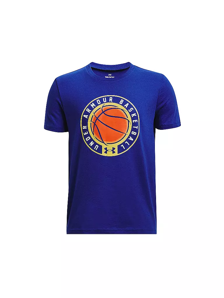 UNDER ARMOUR | Jungen T-Shirt UA Basketball Logo | blau