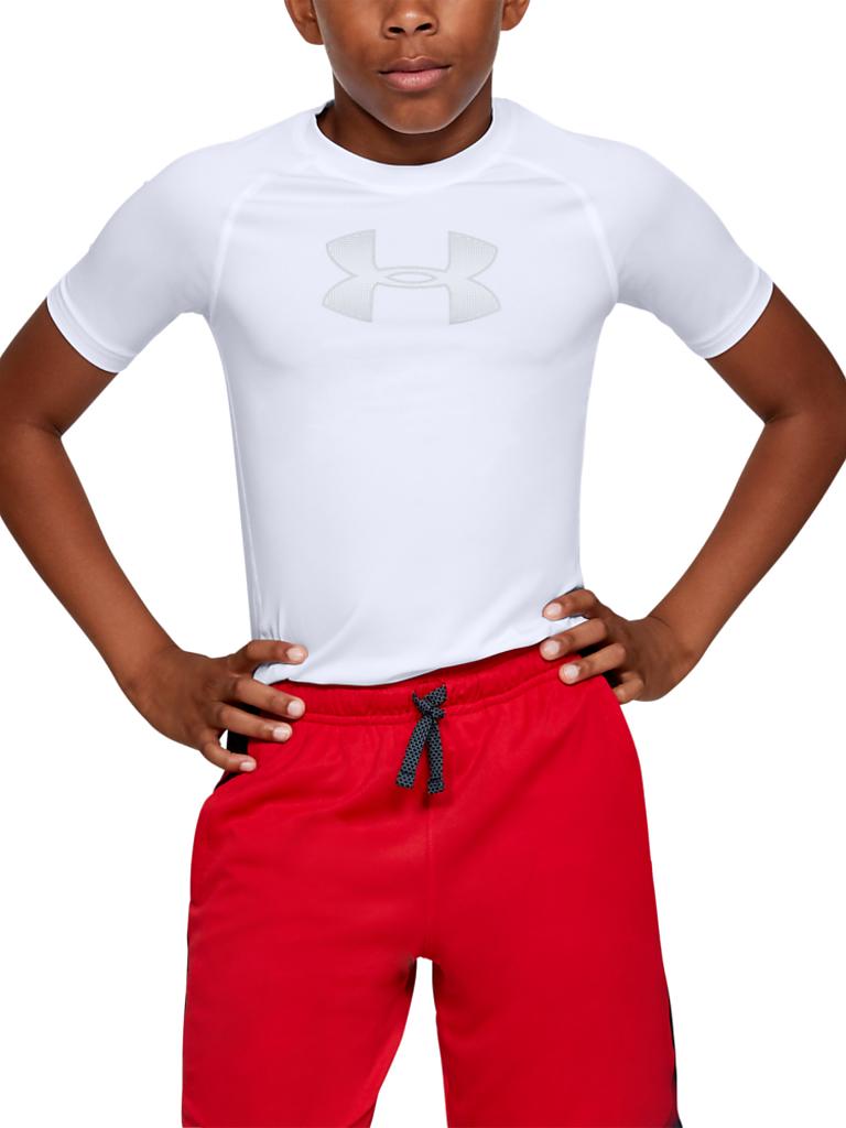 UNDER ARMOUR Kinder Fußballshirt UA HeatGear® Armour weiß