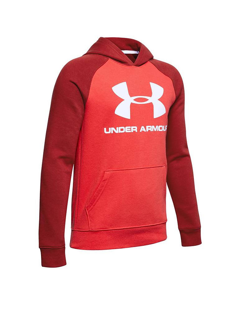 UNDER ARMOUR Kinder Hoodie UA Rival rot 