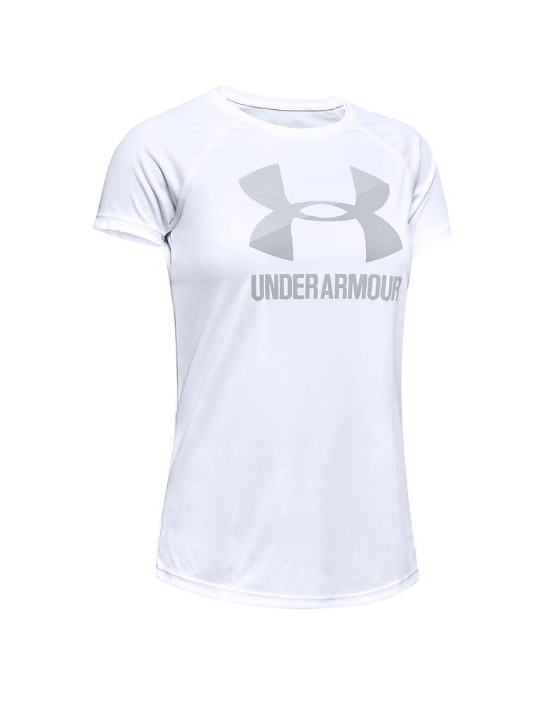 UNDER ARMOUR | Mädchen Fitness-Shirt Big Logo | weiß