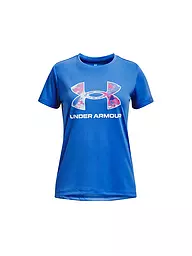 UNDER ARMOUR | Mädchen Fitnessshirt UA Tech™ Print Fill Big Logo | Blau