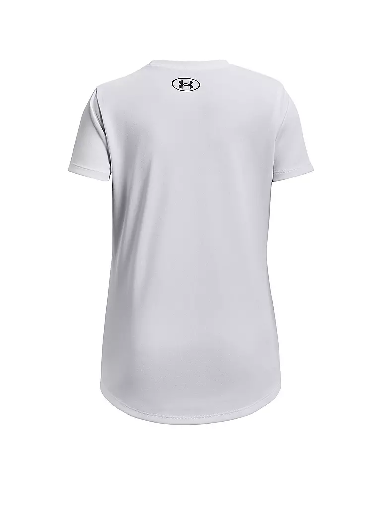 UNDER ARMOUR | Mädchen Fitnessshirt UA Tech™ Print Fill Big Logo | weiss