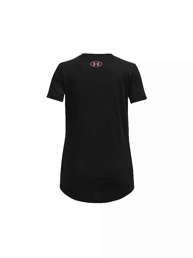 UNDER ARMOUR | Mädchen Fitnessshirt UA Tech™ Print Fill Big Logo | schwarz