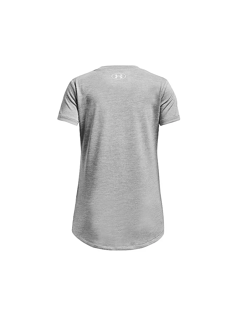 UNDER ARMOUR | Mädchen Fitnessshirt UA Tech™ Twist Big Logo | grau