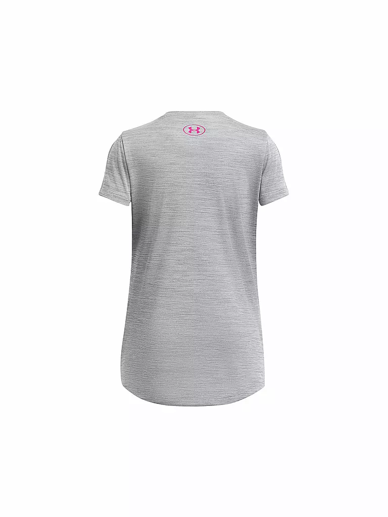 UNDER ARMOUR | Mädchen Fitnessshirt UA Tech™ Twist Wordmark Logo | grau