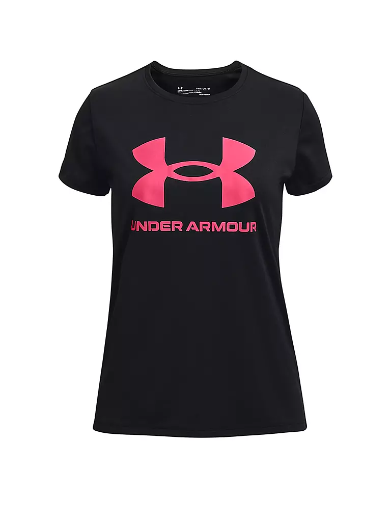 UNDER ARMOUR | Mädchen Fitnessshirt UA Tech ™ Sportstyle Big Logo | schwarz