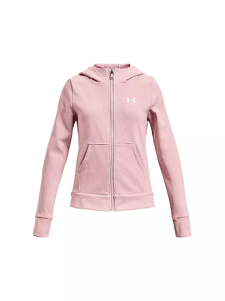 UNDER ARMOUR | Mädchen Jacke UA Rival Fleece mit durchgehendem Zip | rosa