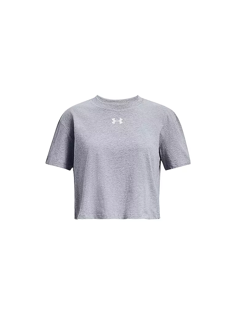 UNDER ARMOUR | Mädchen T-Shirt UA Sportstyle mit Logo Cropped | Grau