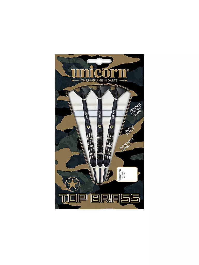 UNICORN | Dartpfeil Top Brass 21g | schwarz
