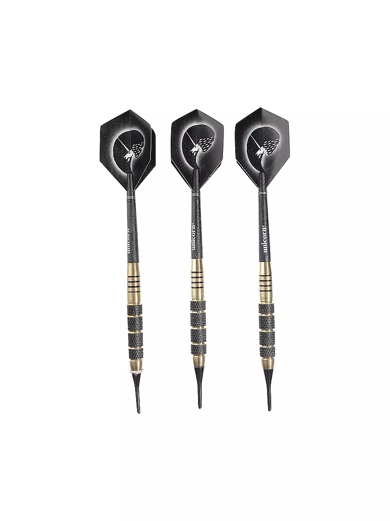 UNICORN | Softdart-Pfeile Core Plus Brass | schwarz