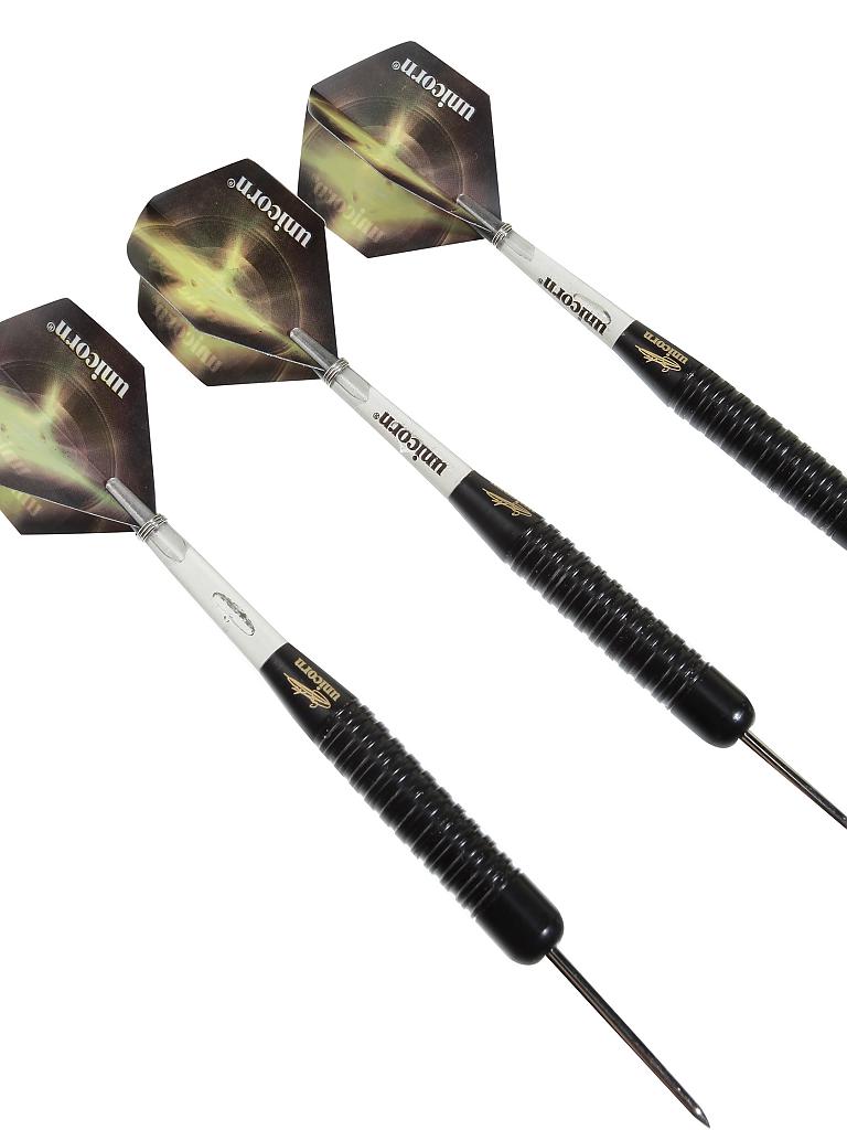 UNICORN | Steeldart-Pfeile Black Brass (Gary Anderson) | schwarz