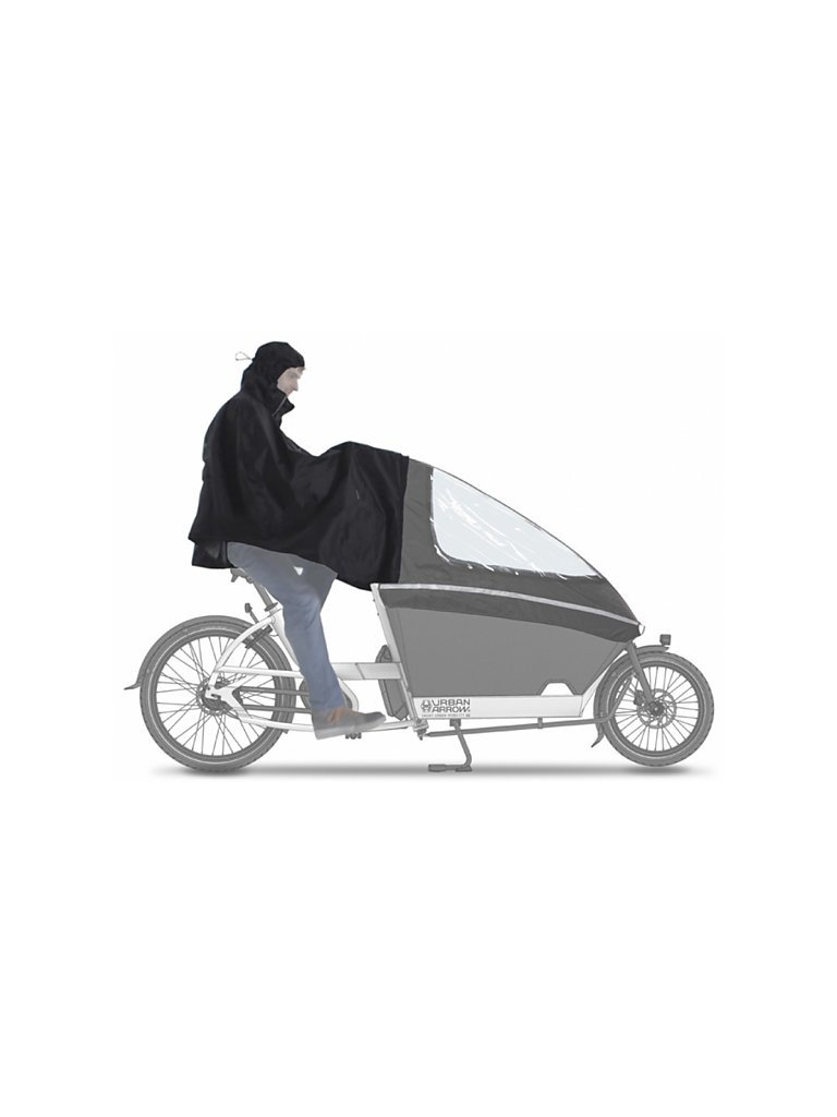 URBAN ARROW Regen-Poncho schwarz