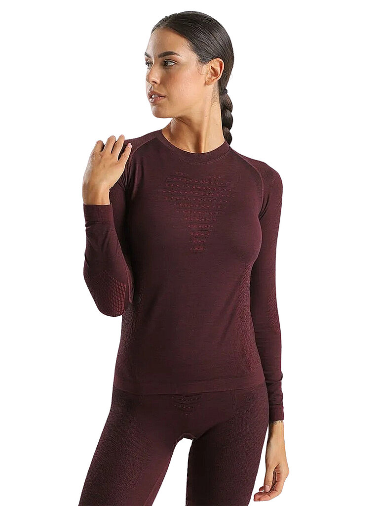 UYN Damen Unterziehshirt Fusyon Biotech Merino dunkelrot | XS