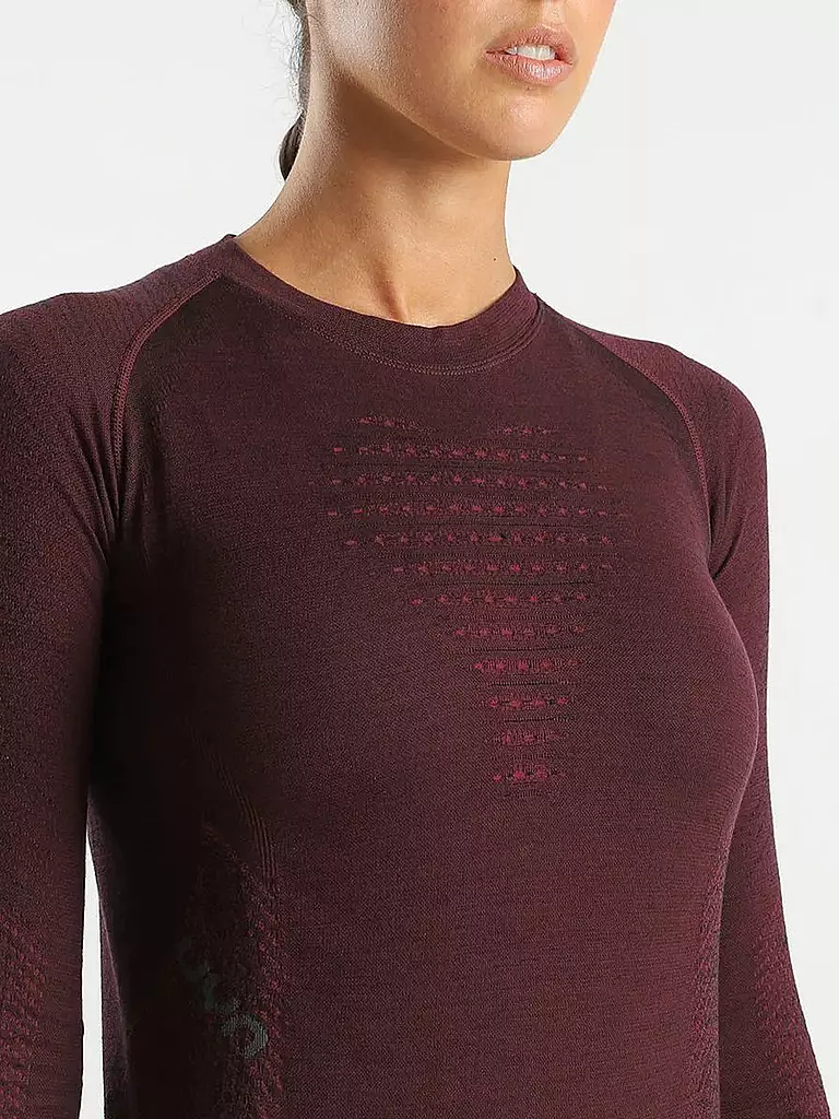 UYN | Damen Unterziehshirt Fusyon Biotech Merino | dunkelrot