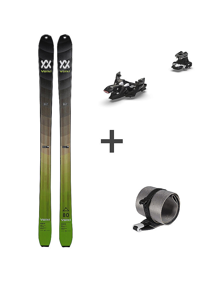 VÖLKL | Tourenski Set Rise 80 + Alpinist 10 inkl. Fell | schwarz