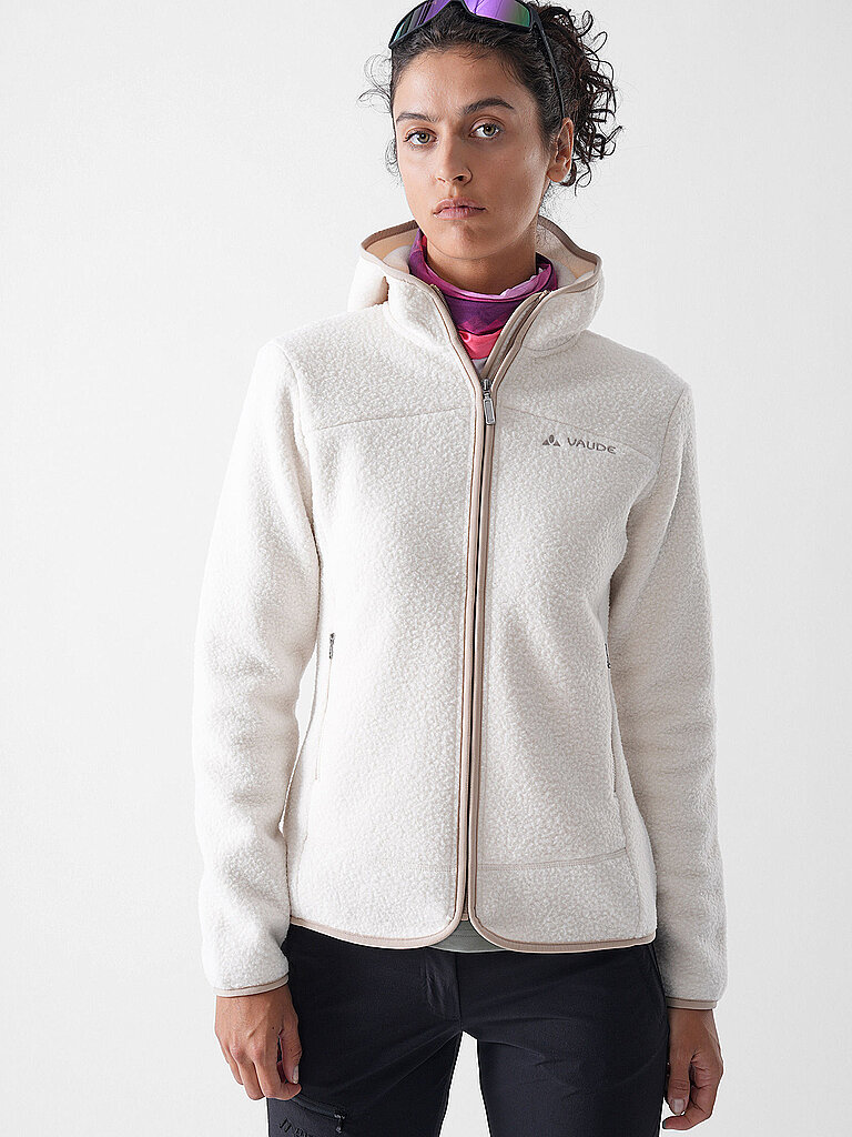 VAUDE Damen Fleecejacke Kathi Polar Hoodie creme | 38