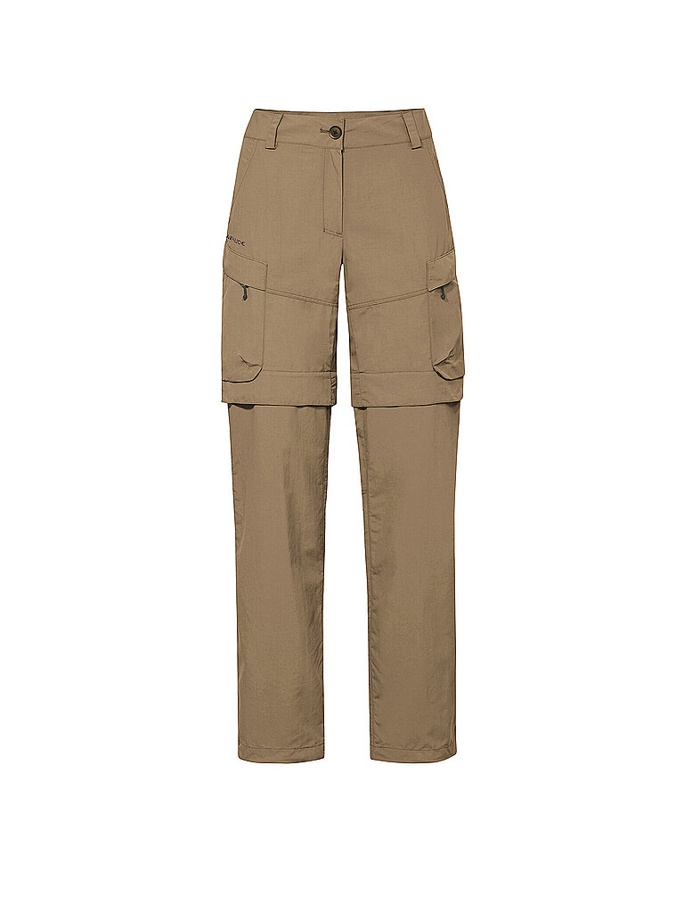 VAUDE Damen Wanderhose Neyland Cargo Zip-Off hellbraun | 42
