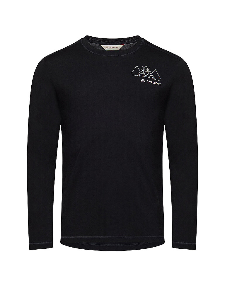 VAUDE Herren Funktionsshirt Monviso II Wool Mix schwarz | M