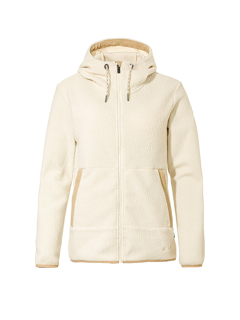 VAUDE Damen Fleecejacke Manukau II Hoodie creme | 44