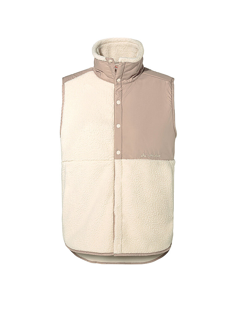 Vaude Damen Fleeceweste Najun Sherpa creme