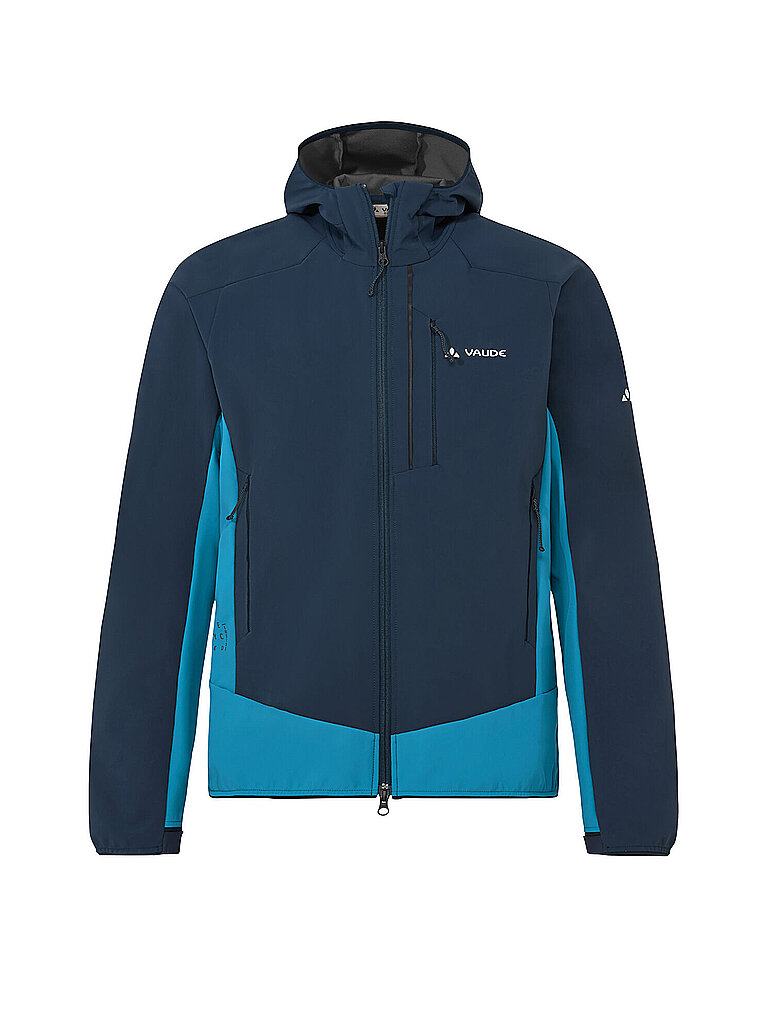 Vaude Herren Softshell Tourenjacke Larice Hoodie dunkelblau