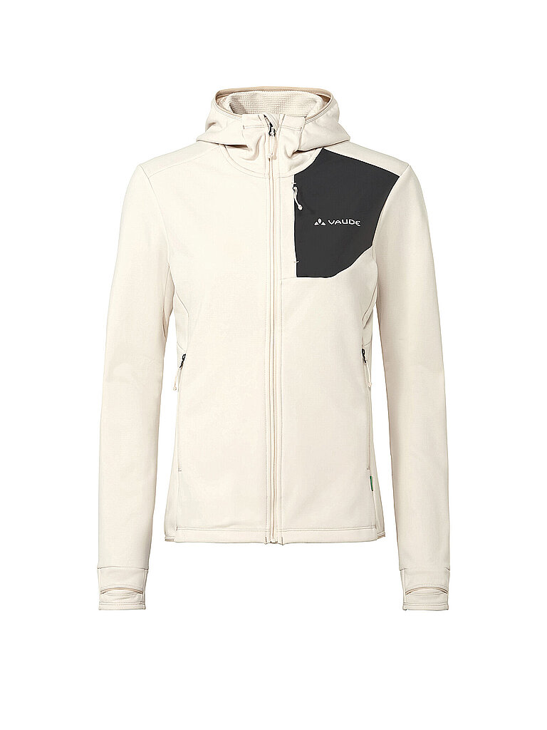 Vaude Damen Fleecejacke Monviso III Hoodie creme