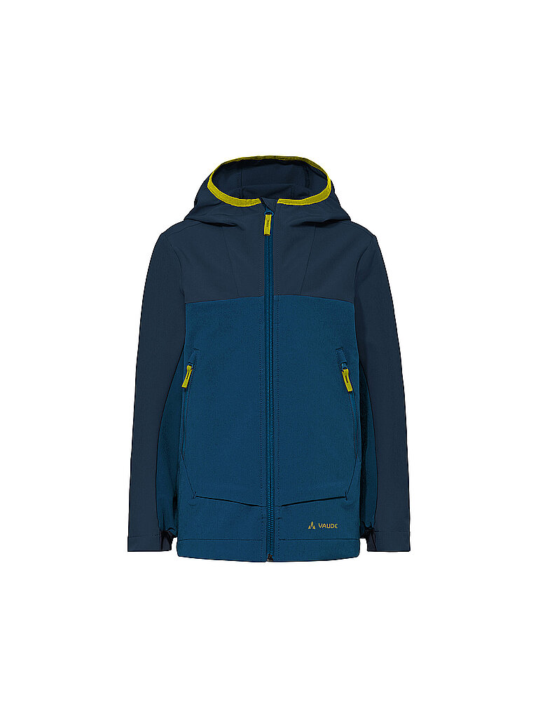 Vaude Kinder Softshelljacke Rokua Hoodie dunkelblau