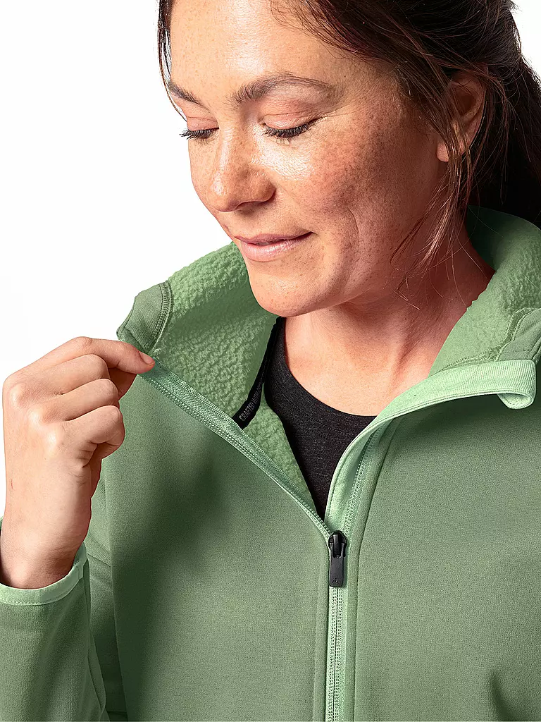 VAUDE | Damen Fleecejacke Mineo Hoodie | dunkelrot