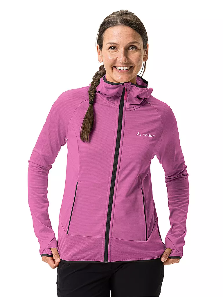 VAUDE | Damen Fleecejacke Tekoa Hoodie | pink