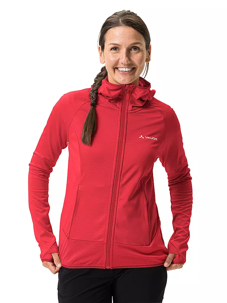 VAUDE | Damen Fleecejacke Tekoa Hoodie | rot