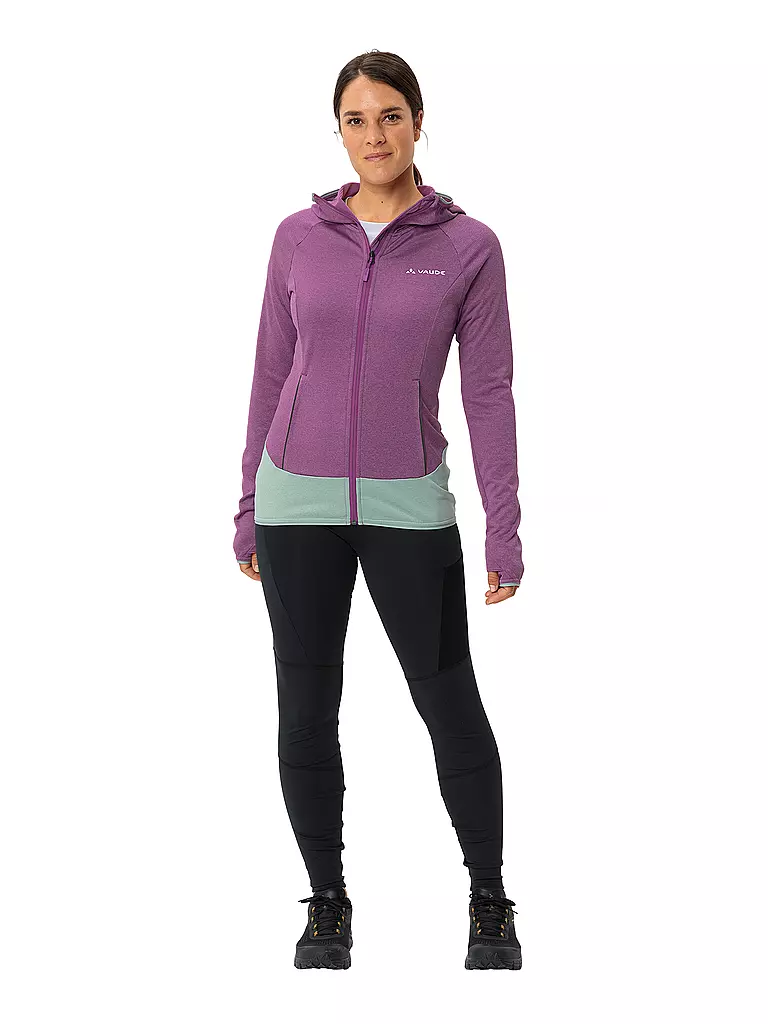 VAUDE | Damen Fleecejacke Tekoa II Hoodie | lila