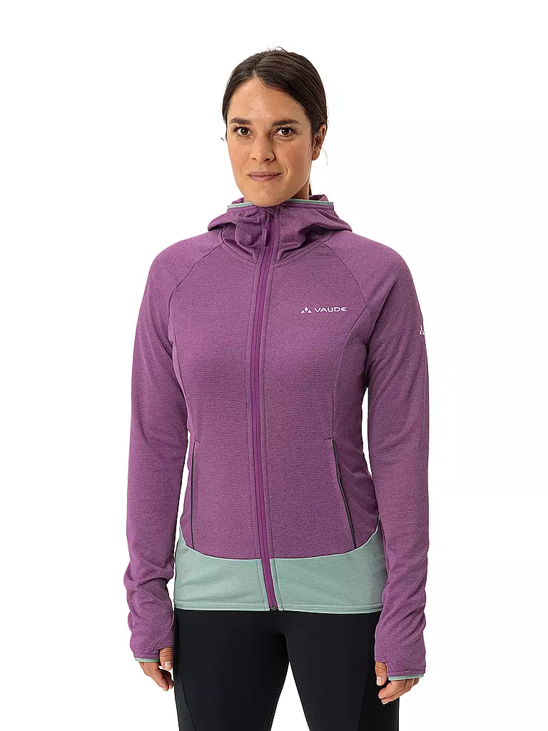 VAUDE | Damen Fleecejacke Tekoa II Hoodie | lila