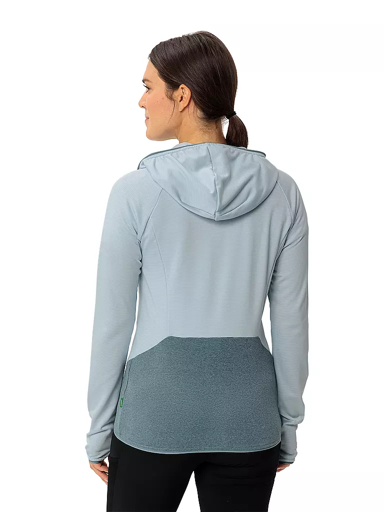 VAUDE | Damen Fleecejacke Tekoa II Hoodie | hellblau